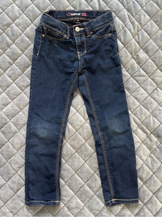 Jordache Other - Jordache Jeans Kids Dark Blue Skinny Jeans Size 6 Horse Logo Comfy Play School